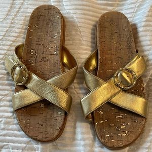Lilly Pulitzer Gold Sandals